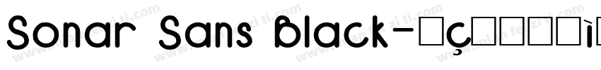 Sonar Sans Black字体转换